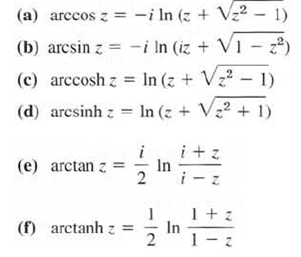 By definition, the inverse sine w = arc sin z