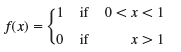 if 0<x<1 f(x) = lo if 
