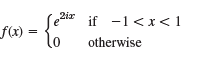 if -1 <x< 1 2ir f(x) otherwise 