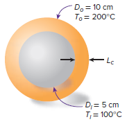 Do = 10 cm To = 200°C Lc D;= 5 cm T,= 100°C 