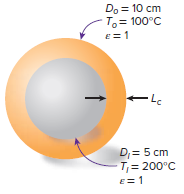 Do = 10 cm To= 100°C -Lc D = 5 cm T= 200°C E= 1 