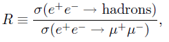 → hadrons) o(ete- σ(εte μέμπ) 