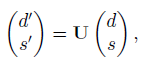 Show that an arbitrary n × n unitary matrix has