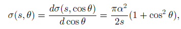 do (s, cos 0) (1+cos² 0), TQ? σ( 6,θ) - d cos 0 2s 