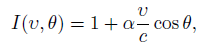 I(v, 0) = 1+ a, cos 0, 