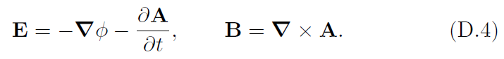 ДА E = -Vø – дt (D.4) В - VхА. ▼ × B 