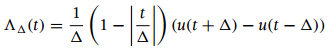 (1 (t + Δ)- u(t-Δ) ) ΛAt)- Δ 