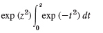 exp (z) exp (-1²) dt t 
