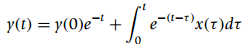 e-l-t)x(t)dt| y(t) = y(0)e¬' + (1-1)- 