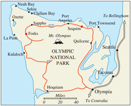 Neah Bay Sekiu Clallam Bay To Bellingham Port Townsend Port Ozette Angeles Sappho Sequim Mt. Olympus Forks La Push Quilc