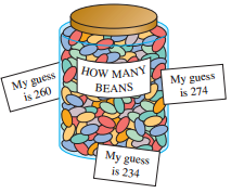HOW MANY My guess is 260 My guess is 274 BEANS My guess is 234 