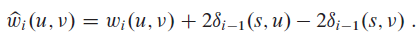 Ф: (и, v) — w:(и, v) + 28,-1 (s, и) — 28,—1 (s, v) . 