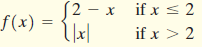 if x < 2 1 if x > 2 2 - х f(x) = 