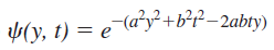 (y, t) = ea*y²+b²r²–2abty) | 