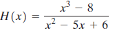 H(x) = x' - 8 x² – 5x + 6 
