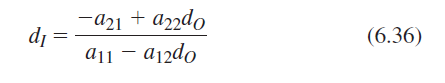 —а21 + аг2do di a11 – aj2do (6.36) 