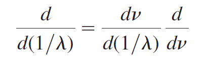 d dv d (1/λ) d(1/λ) d 