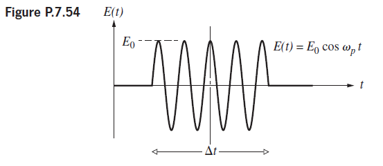 Figure P.7.54 E(t) E, E(t) = E, cos w, t Δt. 