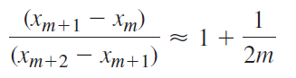 (Xm+1 (Хт+1 — Хт) 1 - 2m (Xm+2 – Xm+1) 