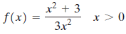 x² + 3 3x2 f(x) 