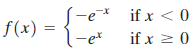 if x < 0 -e f(x) = if x 2 0 -et 
