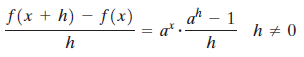 f(x + h) – f(x) d – 1 a*. h + 0 