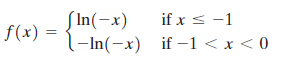 S In(-x) if x < -1 = {