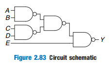 B- C- D- E- Dor Figure 2.83 Circuit schematic 
