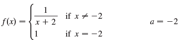 if x + -2 x + 2 f(x) = a = -2 if x = -2 