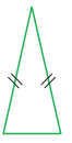 Identify the triangle as (a) Scalene, isosceles, or equilateral.(b) Acute, obtuse,