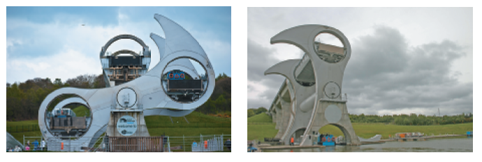 The Falkirk Wheel in Scotland (Figure 5.17) rotates with the