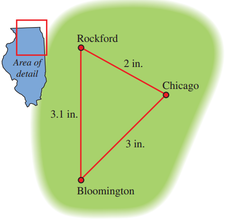 Rockford Area of detail 2 in. Chicago 3.1 in. 3 in. Bloomington 