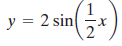 y = 2 sin x 21 