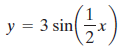 y y = 3 sin 