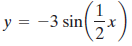 y = -3 sin 2° 