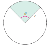 Prove that the area of a sector of a circle