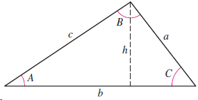 Use the figure to prove the law of sines: sin