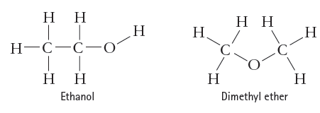 нн н Н. Н Н Н-С—С-О нн Ethanol Н Dimethyl ether Н 
