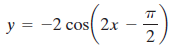 y = -2 cos 2.x 2 