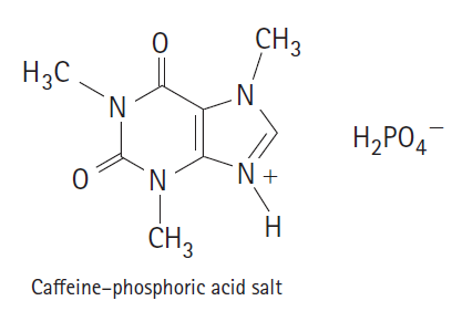 CHз Нас 'N´ НАРО, 4 `N + 'N. Н CHз Caffeine-phosphoric acid salt I' 