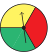 Assume that the spinner cannot land on a line. Determine