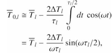 T1/2 2ΔΤ T1 dt cos(wt) To1 = Тол 2ΔΙ sin(wT/2), WTI = TI 