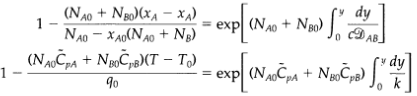 (N40 + Ng0)(xa – x) NA0 – XA0(N40 + Ng) (N,Čpa + NgoCpo)XT – T.) dy = exp| (NA0 + Ngo) = exp (NoČpa + Ng9Ča) 90