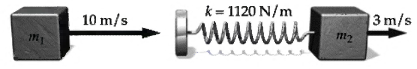 k = 1120 N/m wwww 3 m/s 10 m/s m2 