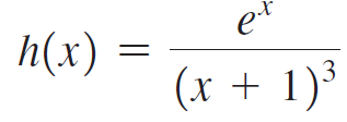 e* h(x) (х + 1)° 3 
