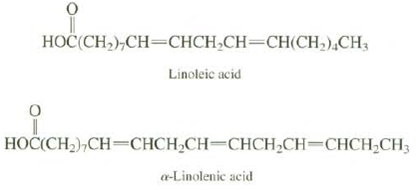 Linoleic acid and α-linolenic acid