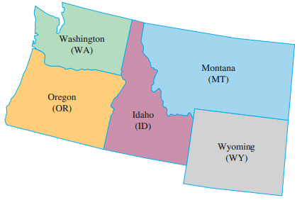 Washington (WA) Montana (MT) Oregon (OR) Idaho (ID) Wyoming (WY) 
