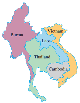 Vietnam Burma Laos 2 Thailand Cambodia 