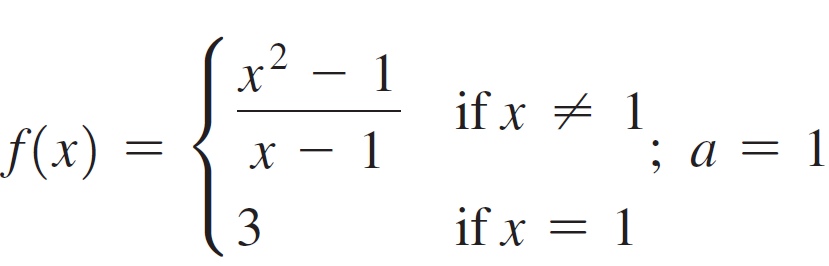 .2 - 1 if x + 1 f(x) ; a = 1 3 if x = 1 