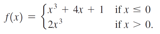 (x* + 4x + 1 if x < 0 .3 f(x) 2r3 if x > 0. 